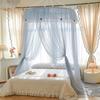 Elegant French-Inspired Dome Mosquito Net With Fine Mesh Foldable Hanging Canopy Bed No Installation Required
