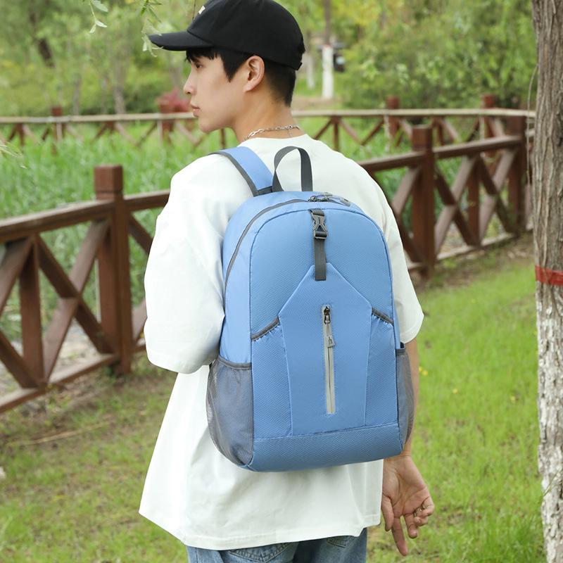 Новый водоотталкивающий светоотражающий дорожный рюкзак для улицы, складная сумка для хранения, ультралегкий рюкзак большой емкости, противоугонный, для путешествий синий