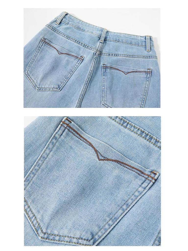 Women's High-Waisted Slimming Harem Denim Pants - 2025 Spring Collection