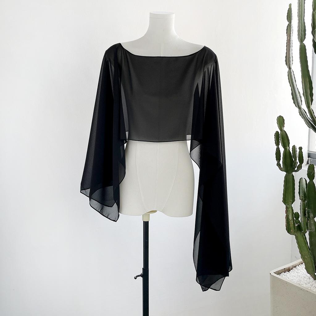 Sciarpa con scollo asimmetrico capospalla da donna 1116 nuovo di alta gamma per vacanze viaggi estate scialle sottile di seta sciarpa all'ingrosso
