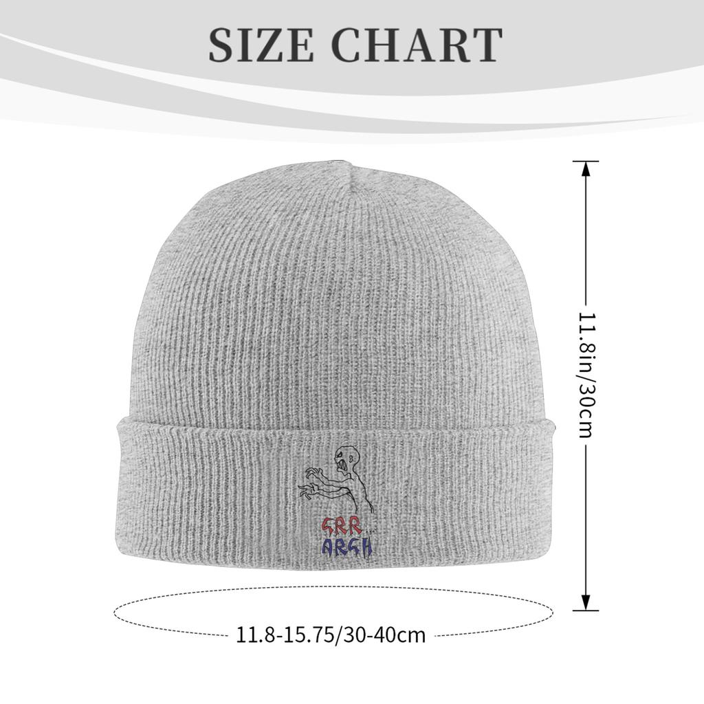 grr...argh with colour Winter Skullies Beanies Hat Warm Autumn Knitted Hats Bonnet Caps for Women Men