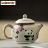 120ml Boutique Ru Kiln Keramik Teekanne Niedlicher Panda Ruyi Kanne Japanischer Teezubereiter Kugel Loch Filter Kessel Teeservice Zubehör