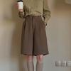 Simpeulleteulo Sr_High-Waisted Casual Short Pants