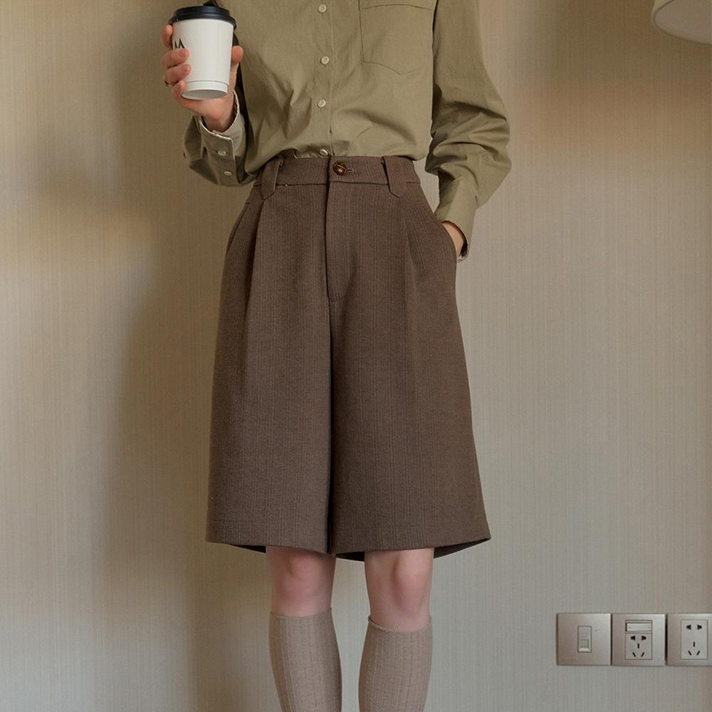 Simpeulleteulo Sr_High-Waisted Casual Short Pants