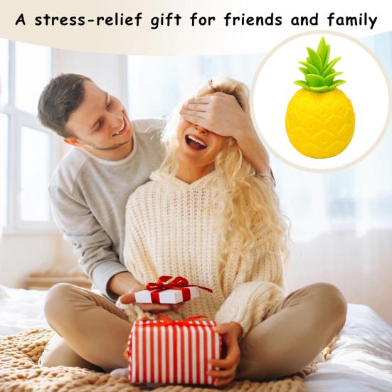Fake Pineapple Toy Stress Relief Toy Realistic Squeeze Fidget Slow Rebound Fruit Sensory for Anxiety Reduction Shaped