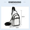 Wasserdichte PVC Sport Brusttasche Große Kapazität Verstellbar Transparent Crossbody Tasche Leichtes Design Transparentes Material