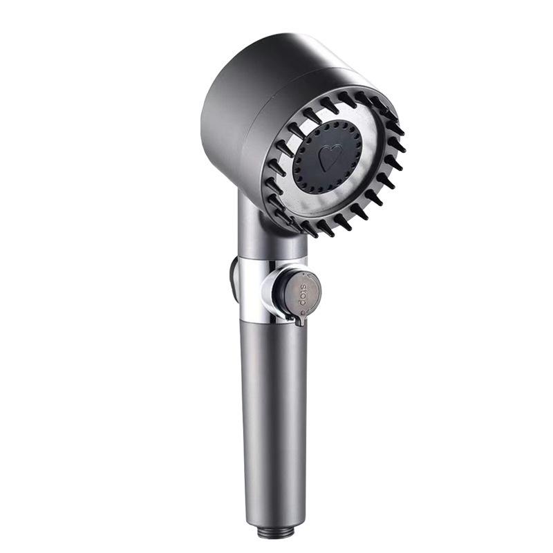 3-Function Strong Pressurized Shower Head Bathroom Bath Filter Shower Head Spray Unique Design Heart Type Bath Showerhead Set