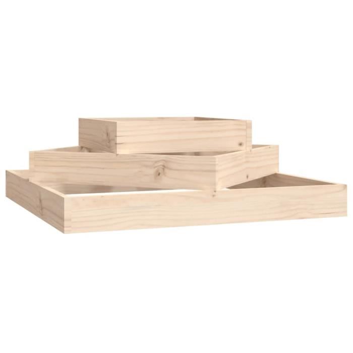VidaXL Jardinière 83x83x27 cm Bois massif de pin 823878