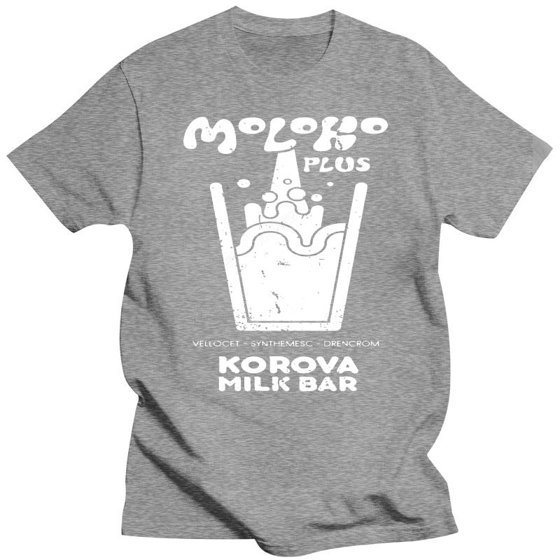 Clockwork Orange T Shirt Moloko Plus A Clockwork Orange T-Shirt Fashion Cute Tee Shirt Short-Sleeve Cotton Man Print Tshirt