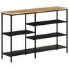 Vidaxl Stolik Konsolowy, 110X30X75 Cm, Surowe Drewno Mango I Żelazo