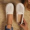 Fashion Women Fashion Flats Shoes Round Head Hollow Sneakers Women  Anti-slip Wear-resistant Loafers Mary Jane Shoes Zapatos De Mujer