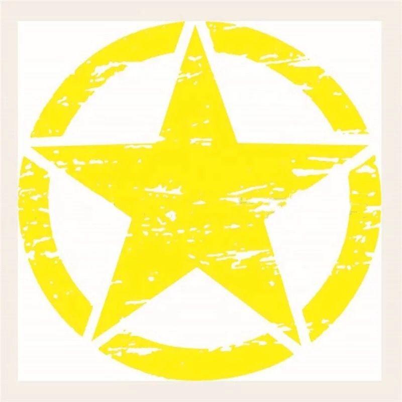 Pentagram decal broken pentagram personality decoration car decal car decal 50x50cm