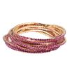 European & American Style Colorful Zircon Diamond Elastic Tennis Bracelet