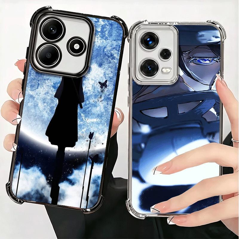Bleach Kuchiki Rukia Plating Phone Case For Xiaomi Redmi Note 14 15 Pro Plus 13 12 11 11S 11T 10 9S 9 5G Anti-Fall Airabag Cover