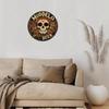 Vintage Round Metal Wall Art Personalized Gift for Home Bar Kitchen Decor