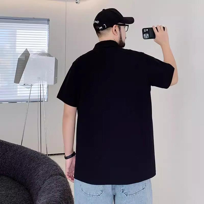 Soft, High Quality, Fashionable, Breathable and Moisture-wicking Men's Loose-fitting Polo shirts--Wrinkle-resistant Casual Sports Short-sleeve Collars