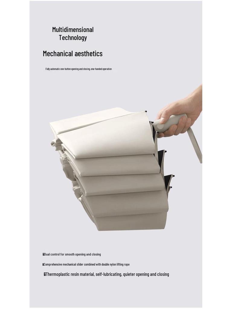 60-Bone Fully Automatic Sun & Rain Umbrella: Dual-Use, Sun Protection, Anti-UV, Large Men's Folding Umbrella