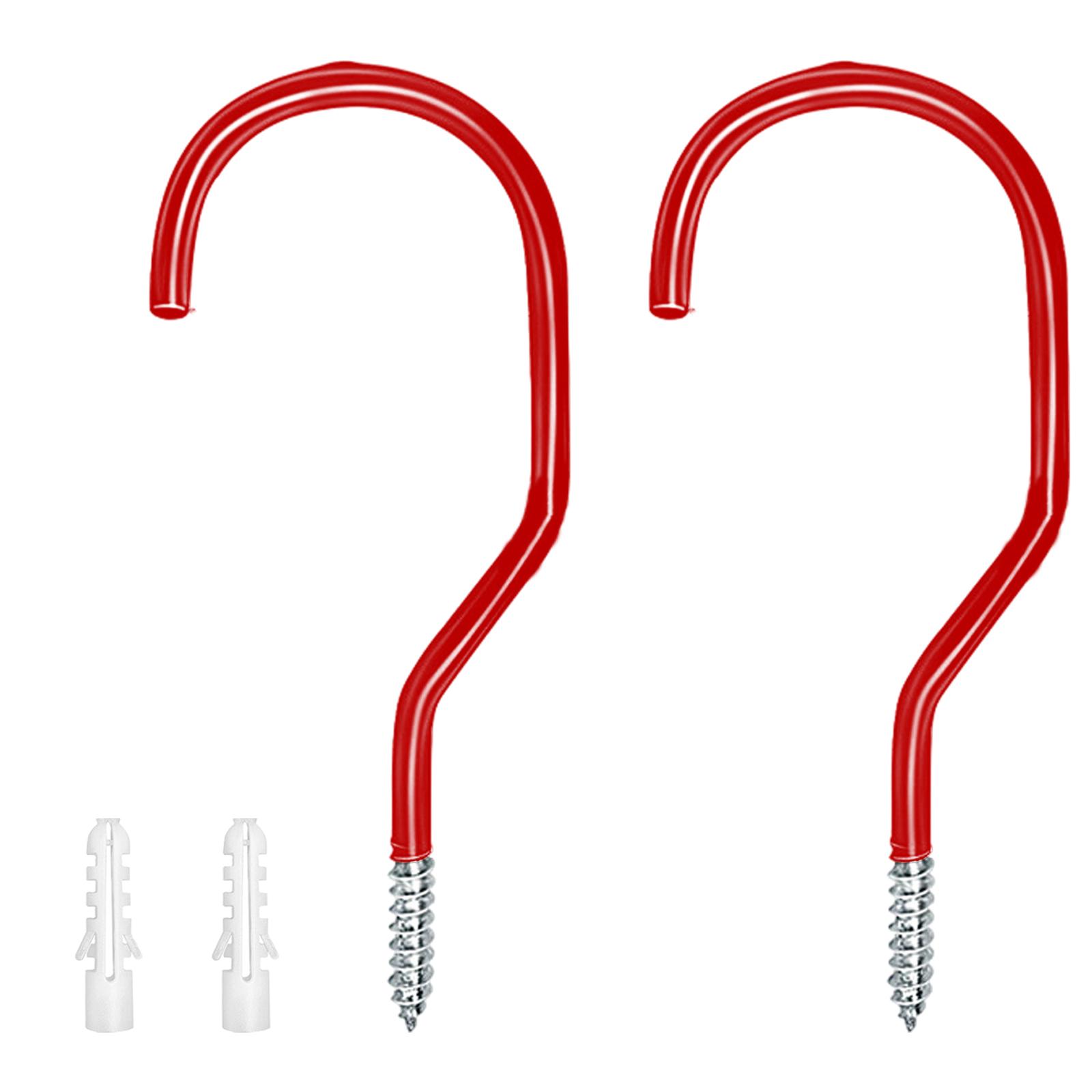 

2 шт. настенный крючок для крепления велосипеда, прочные вешалки для велосипеда, металлический крючок, органайзер для гаража, пряжка для парковки велосипедов, простая установка красный