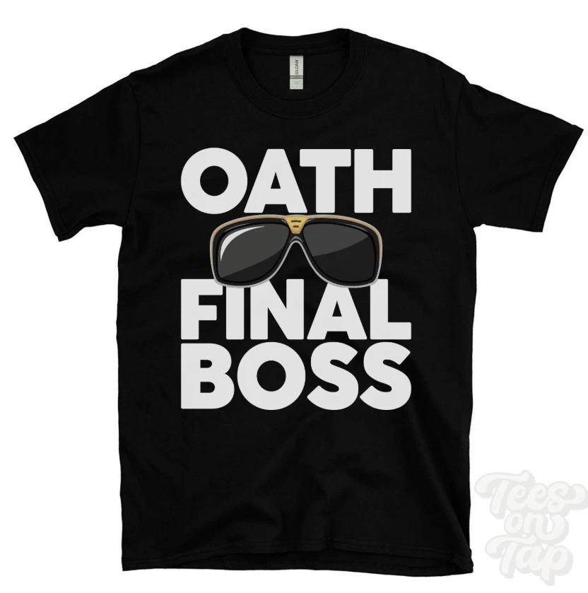 Футболка с финальным боссом Oath, Забавная футболка с принтом, Сомерсет Бриджуотер Англия M