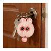 [BetterJonny] Plush Keychain Cute Animal Pendant Bag Pendant Key Chain Hanging Decoration Present Cute Gift for Partner Friend Family White Blue Pink