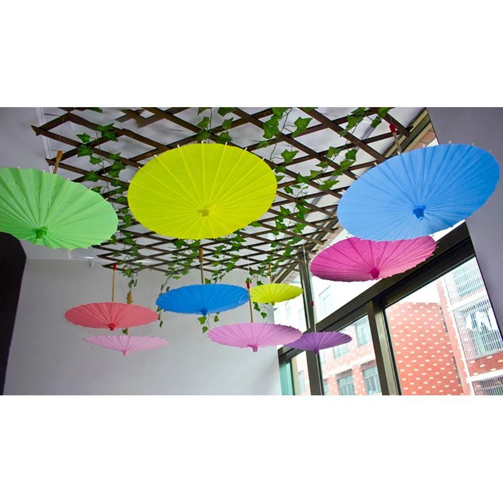 1Pcs Colored Paper Umbrella Photography Prop  for Baby Shower Anniversary Wedding Birthday