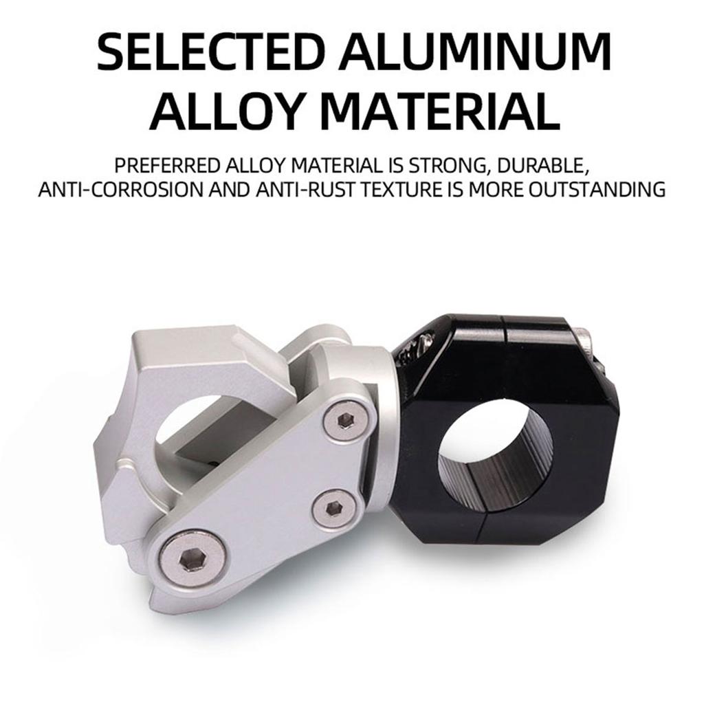 1x Motorcycle Hook Universal Helmet Luggage Bag Hook Holder Aluminum Alloy Folding Hook For HONDA PCX160 PCX 160 22MM-30MM black