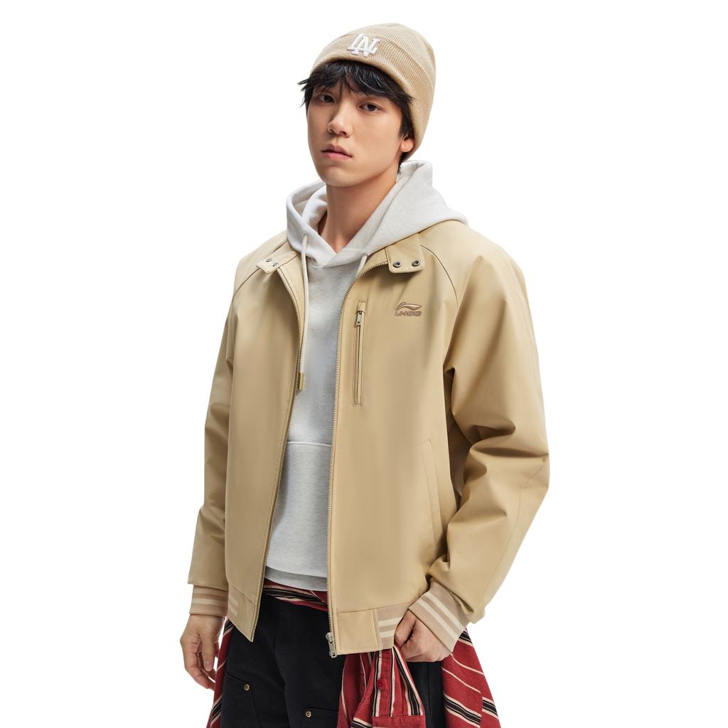 Li-Ning Windproof And Water-Repellent Stand Collar Jacket Men Jackets AJDW027-1