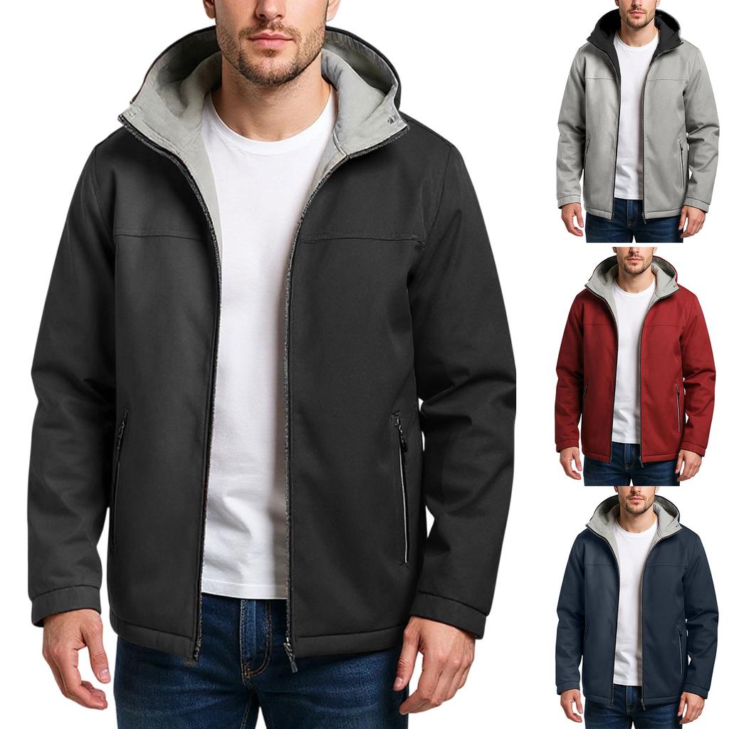 Men's Leisure Hooded Hood Jacket Coat
