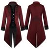 Medieval Vintage Tailcoat Jacket Men Renaissance Vampire Gothic Victorian Frock Coat Halloween Costume