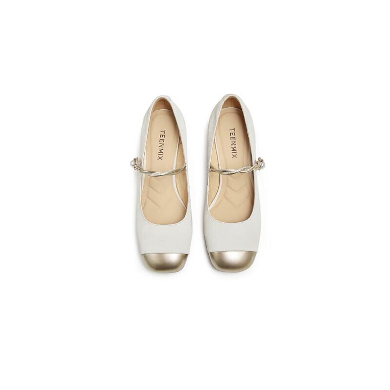 TEENMIX Women s Block Heel Mary Jane Shoes 38