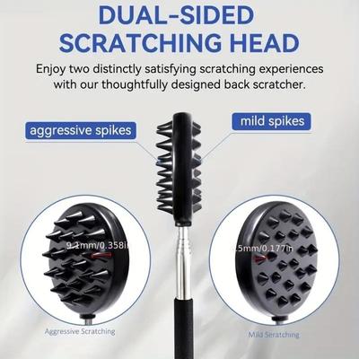 Răzuitor de spate telescopic Răzuitoare Răzuitor de spate Kit masaj Răzuitoare de spate Extensibil Telescopic Mâncărime Sănătate