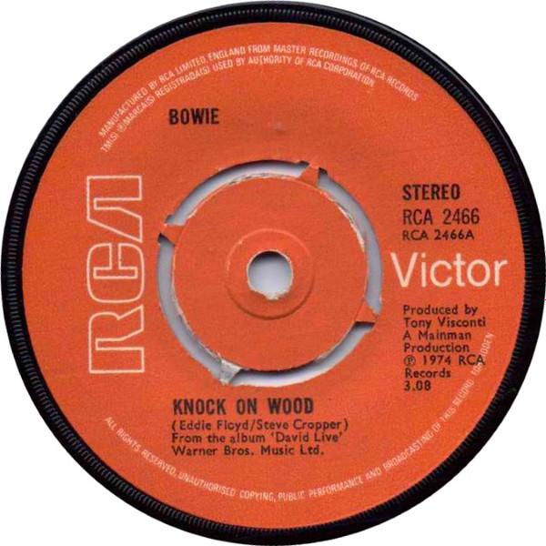 

7inch Record DAVID BOWIE - Knock On Wood / Panic In Detroit RCA2466 RCA VICTOR 1974 UK Rock Used