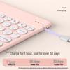 iPad 10.2 & Air 11 Round Cap Bluetooth Keyboard & Protective Case with Pen Slot Stand A16