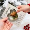 Pocket Hug Ornament Highland Cow Heart Acrylic Figure Christmas Gift Greeting Card Home Decoration Keepsake Birthday Decoration
