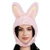 Children's & Adults' One Size Plush Hat Cartoon Rabbit Ears Plush Head Cover Hats Autumn Winter Thickened Warm Protection Hat