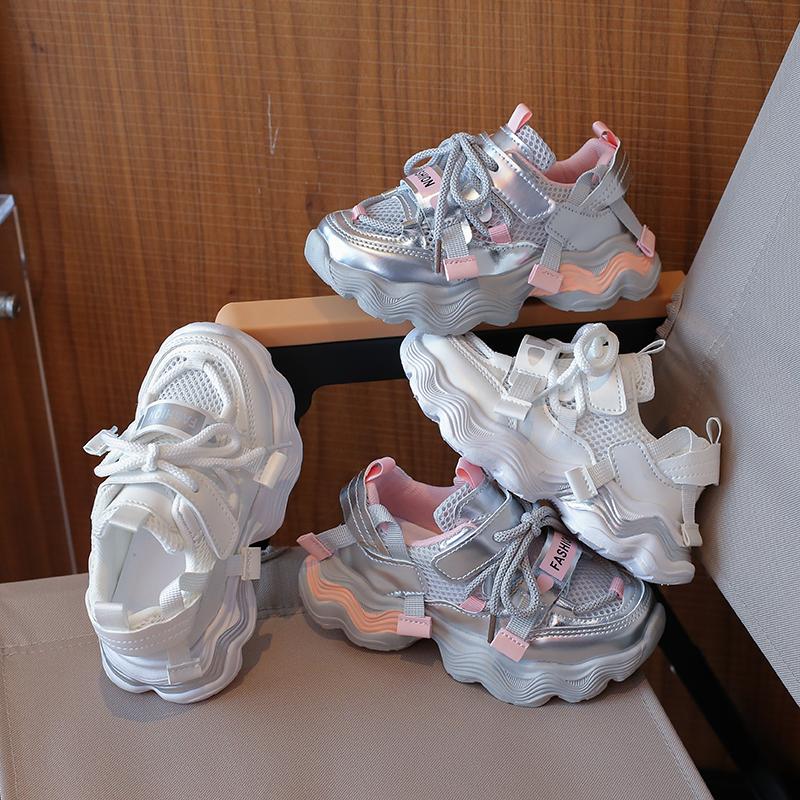 Children Casual Shoes for Girls Spring New Fashion Korean Style Soft Bottom Anti-slippery Versatile Outside Trendy Sneakers