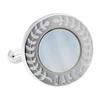 Dachshund Silver Round Cufflinks and Tie Clip Set Shell, Mother-of-Pearl (se-da027)