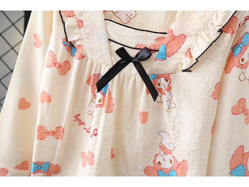 Cross-Border Girls' Cotton Cartoon Pajama Set - Long Sleeve Princess Homewear for Spring and Autumn.