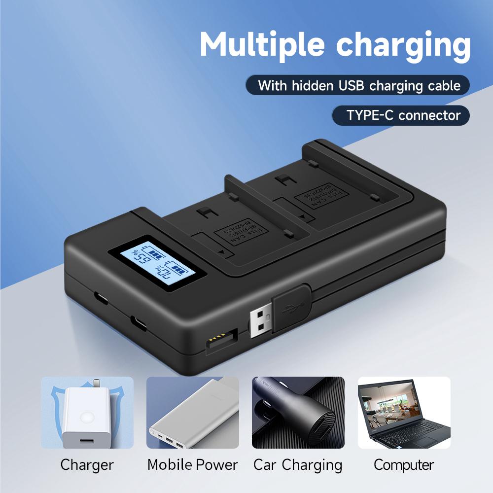 PALO 1-4pcs BP-511 BP-511A Camera Battery + LCD USB Dual Charger for Canon EOS 40D 300D 5D 20D 30D 50D 10D D60 G6