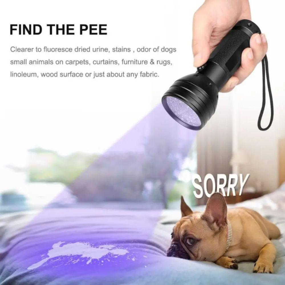 51 High-power LED UV Flashlight Purple Light Shadowless Lamp Ultraviolet Flashlight Portable Design Black Light Flashlight