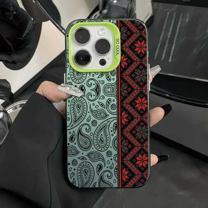 Супер крутой нишевый декоративный узор Чехол для iPhone Для iPhone17Air 16 15 14 13 12 11 Pro Max XR XS MAX 7 8 PLUS INS Противоударная крышка iPhone 14 Pro