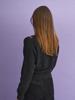 KOOLKITTEN High-Neck Layered Pullover Button Knit Set (Black)