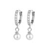 Pearl Earrings Women'S Niche Design Sense Light Luxury French Earrings Row Diamonds High Sense Earrings Ear Buckles