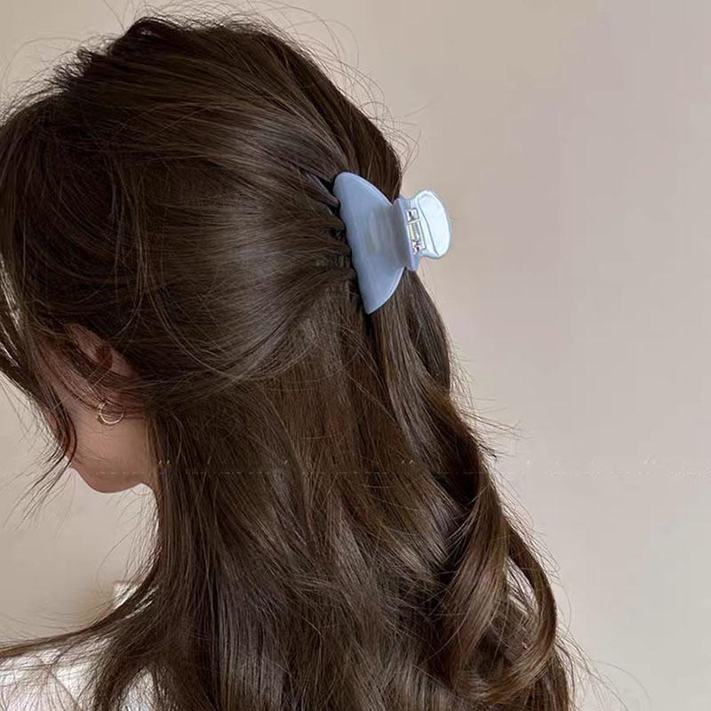 6.5cm Elegant Acetate Hair Claw Medium Size Sweet Hair Clip Crab Shark Clip for Women Hair Accessories Headwear