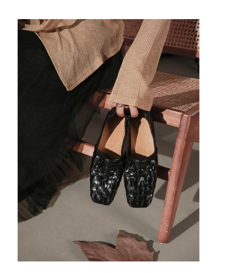 Women's Korean Style Washable Cowhide Loafers: Soft Leather Mary Janes for Mother's Day