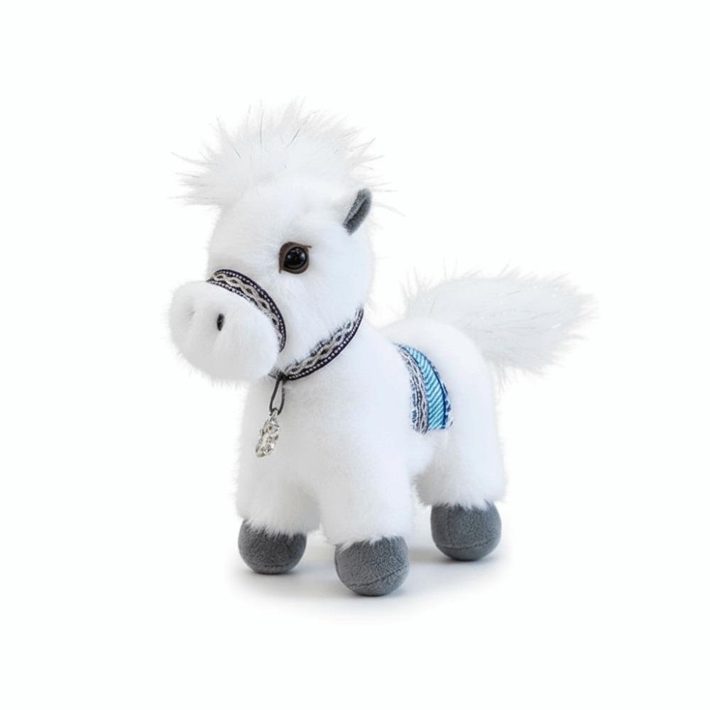 Cartoon New Year Mascot Soft Lifelike Details Plush Doll Horse Plush Toys  Birthday Gifts