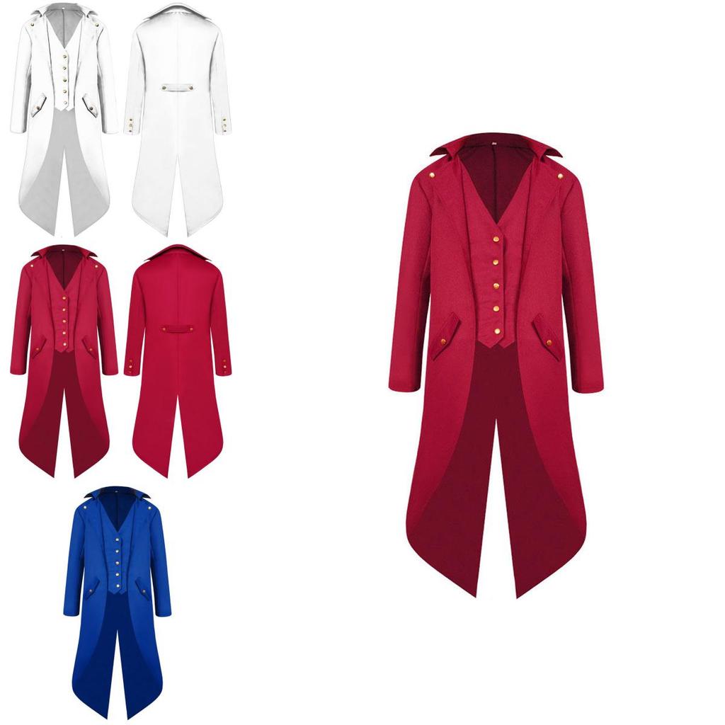 Luxurious Victorian Coat For Men Featuring Exquisite Corset Style And Button Front