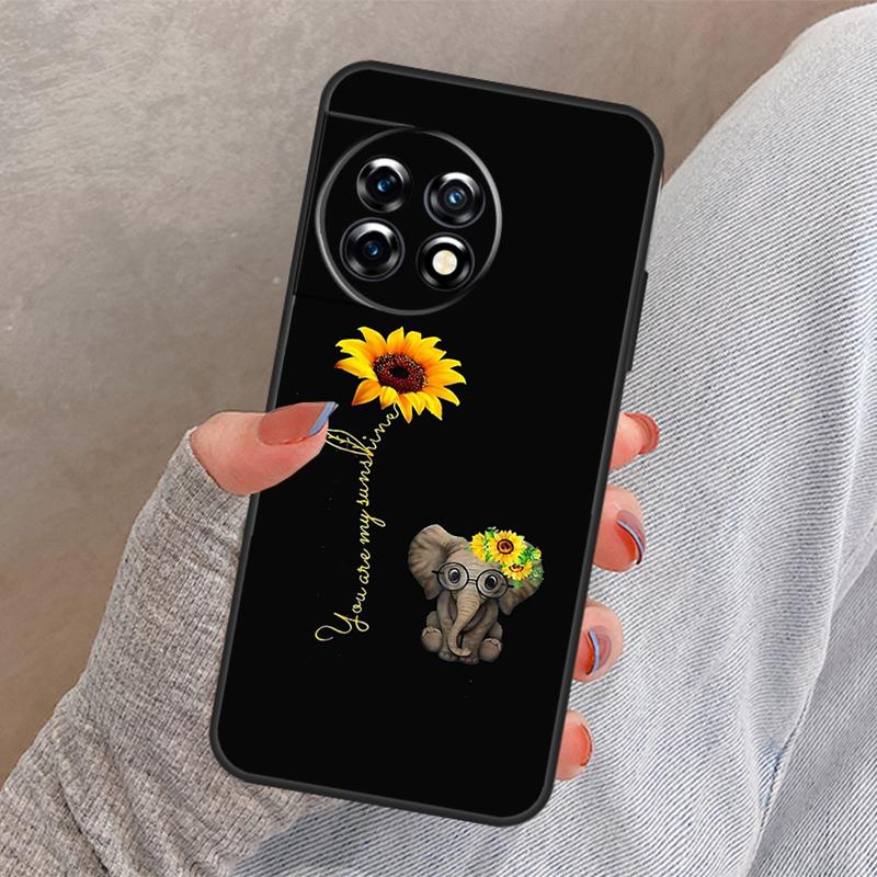 

Beautiful Yellow Sunflower Cover For OnePlus 12 12R 13 13R 11 10 Pro 8T 10T OnePlus Nord 4 CE 3 2 Lite N30 N20 N10 Case OnePlus 8T