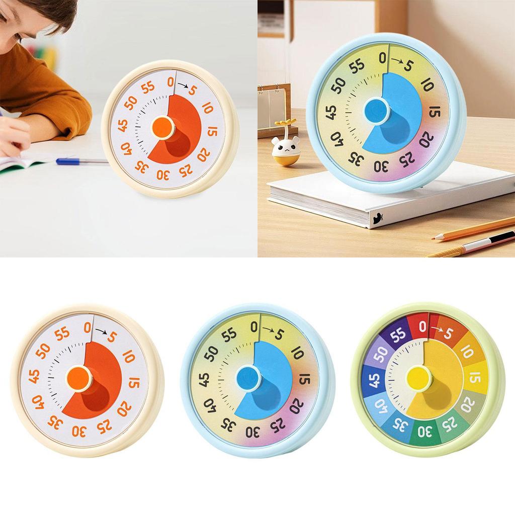 Visual Timer with Silent Mode Time Management Tool Classroom Homeschooling Cooking Timer Countdown Clock Task Reminder for Kids