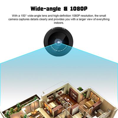 Bezdrátová bezpečná kamera 1080p monitorová kamera s magnetickým zadním domácím chytrým fotoaparátem s nočním viděním